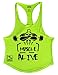 Alivebody Hombres Camisetas De Tirantes Deportivo Gimnasio Fitness Tops Camisetas T-Shirts Algodón