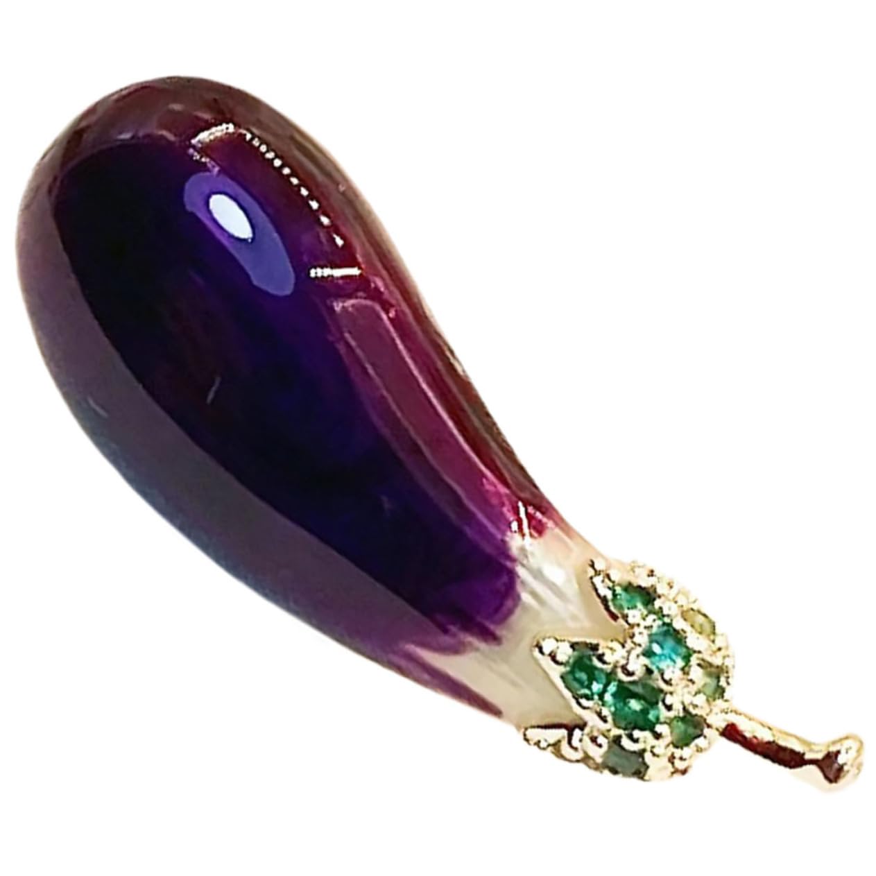 CALLARON spilla di melanzane spilli a testa per la creazione di gioielli anello sciarpa spilla per uomo spilla per abbigliamento distintivo per le donne accessori donna rame Violet