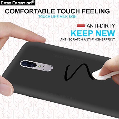 Image of Case Creation Luxurious OG Series for OppoF11 Case Cover,Anti-Dirty Slim Case Frosted Matte Cute Candy TPU Raised Bezel (Splash of Color) Back Cover for Oppo F11 -Black