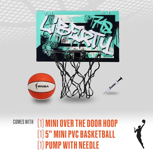 Franklin Sports WNBA Over the Door Basketball Hoop - New York Liberty - image 2
