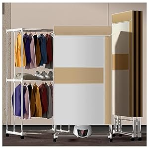 Verwarmde drogers voor het drogen van kleding, sneldrogende afstandsbediening kleding luchter, energiebesparing opvouwbare verwarmde lucht regenachtig weer, geel