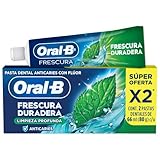 Oral-B Pasta Dental Frescura Duradera Limpieza Profunda Anticaries, 2 Unidades De 66 ml