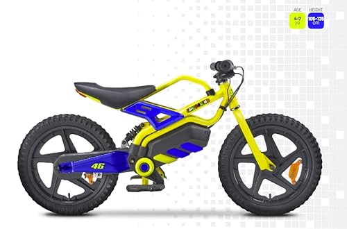 VR46 Vr-bi-220001 Kid e-Bike Motorbike-X, Niños, Azul y Amarillo, Talla único Cover
