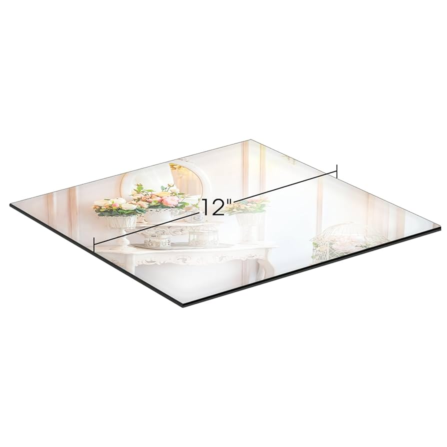 ミラープレート　12インチ(約30cm)×12枚 Amazon.co.jp: HIFOGANG 12インチ正方形ミラープレート ミラー