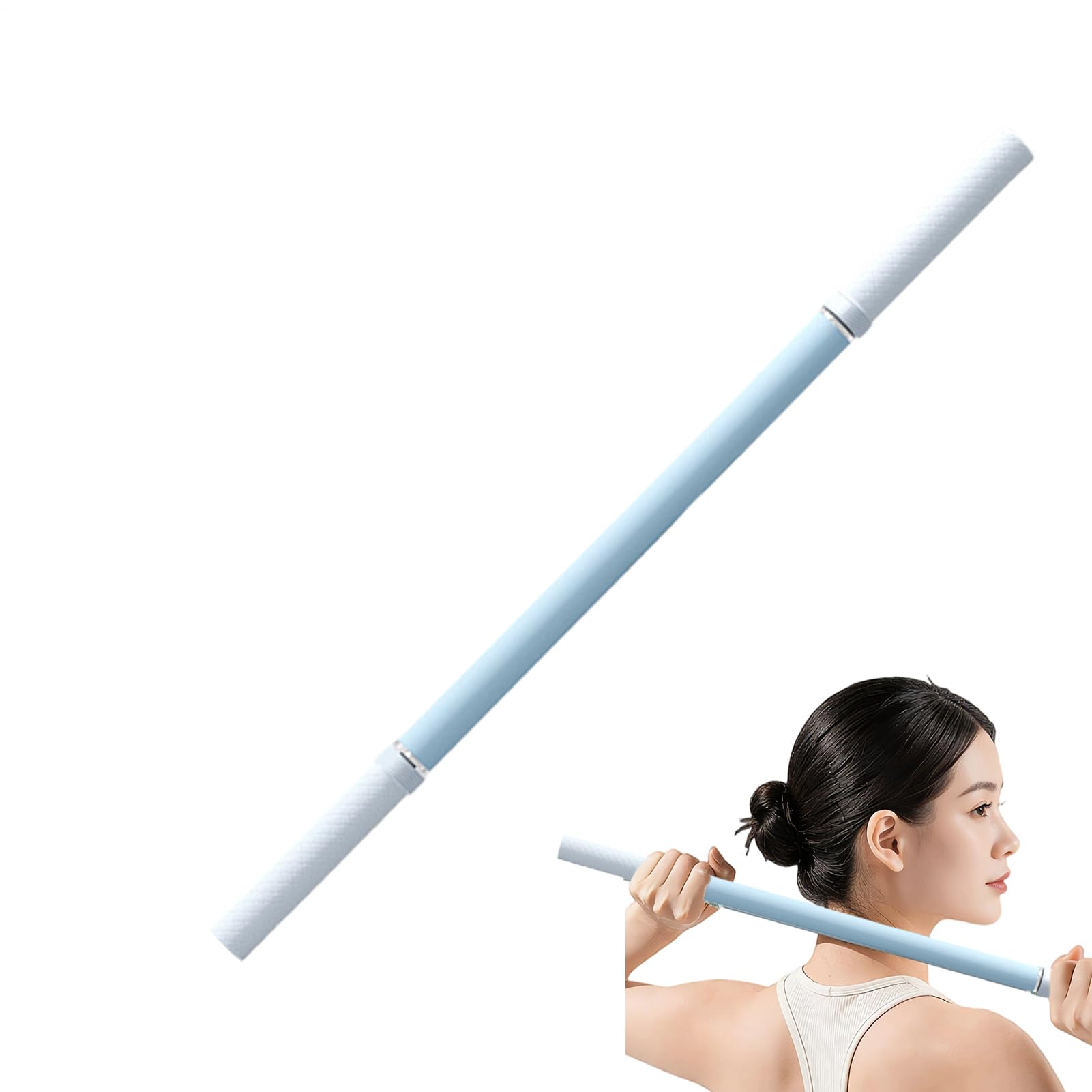 Exercise Stick - Correction Stretching Stick for Exercise,Back Straightener Rod | for Fitness Yoga Pilates Workout Training Home Gym Office