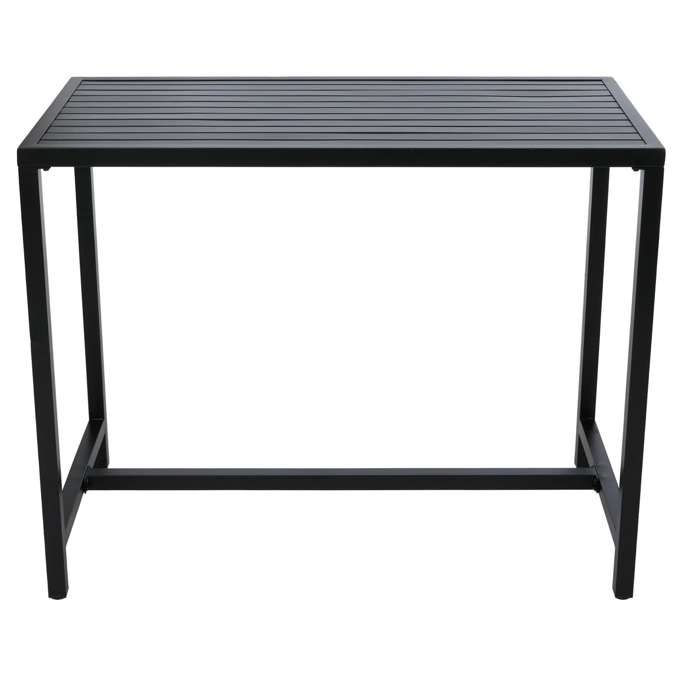 Mendler HWC-P91 - Mesa alta (metal, 105 x 130 x 65 cm), color antracita