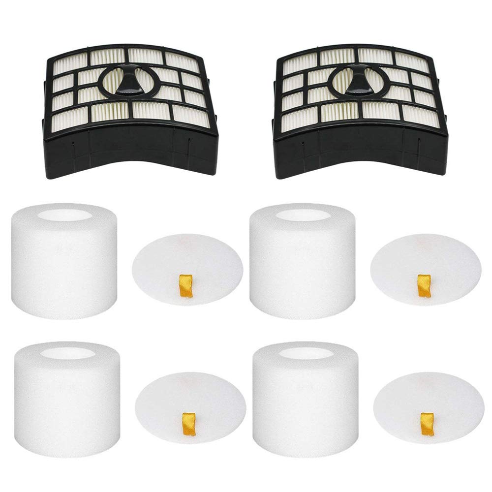 Eztronics Corp@2 HEPA + 4 Foam Filters for Shark Rotator APEX DuoClean Powered Lift-Away Vacuum NV650, NV651, NV652, NV750, NV751, NV752, NV753, AX950, AX951, Vacuum Filter Replacement Part XFF650 & X