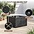 DUMOS 7 Piece Outdoor Patio Sectional Sofa, Modular Wicker Furniture Set with 2.8" Thick Cushions, Adjustable Feet, Weather-Resistant Rattan Outdoor Couch for Backyard, Deck, Garden, Poolside, Black