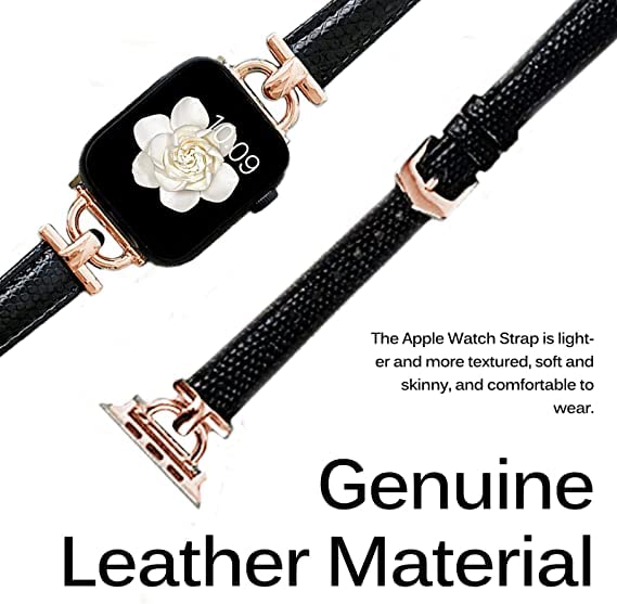 Miimall Compatible with Apple Watch 41mm/40mm/38mm Leather Strap - Image 2