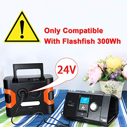 24V 3.8A DC Adapter Cable Compatible with Airsense 10 CPAP Machine, Can Be Used with Flashfish 300Wh Only - Thumbnail 6