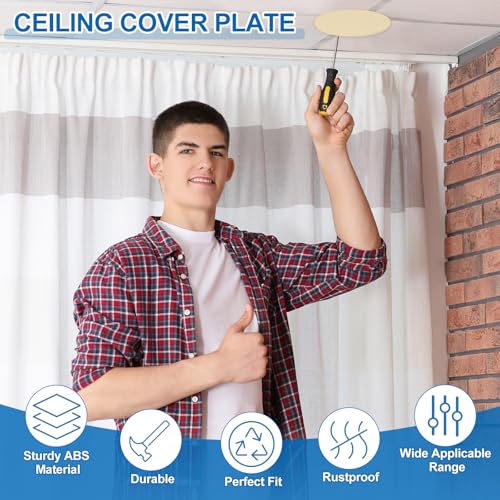 Plaque de protection pour trou de plafond dorée élégante cache-trou chic