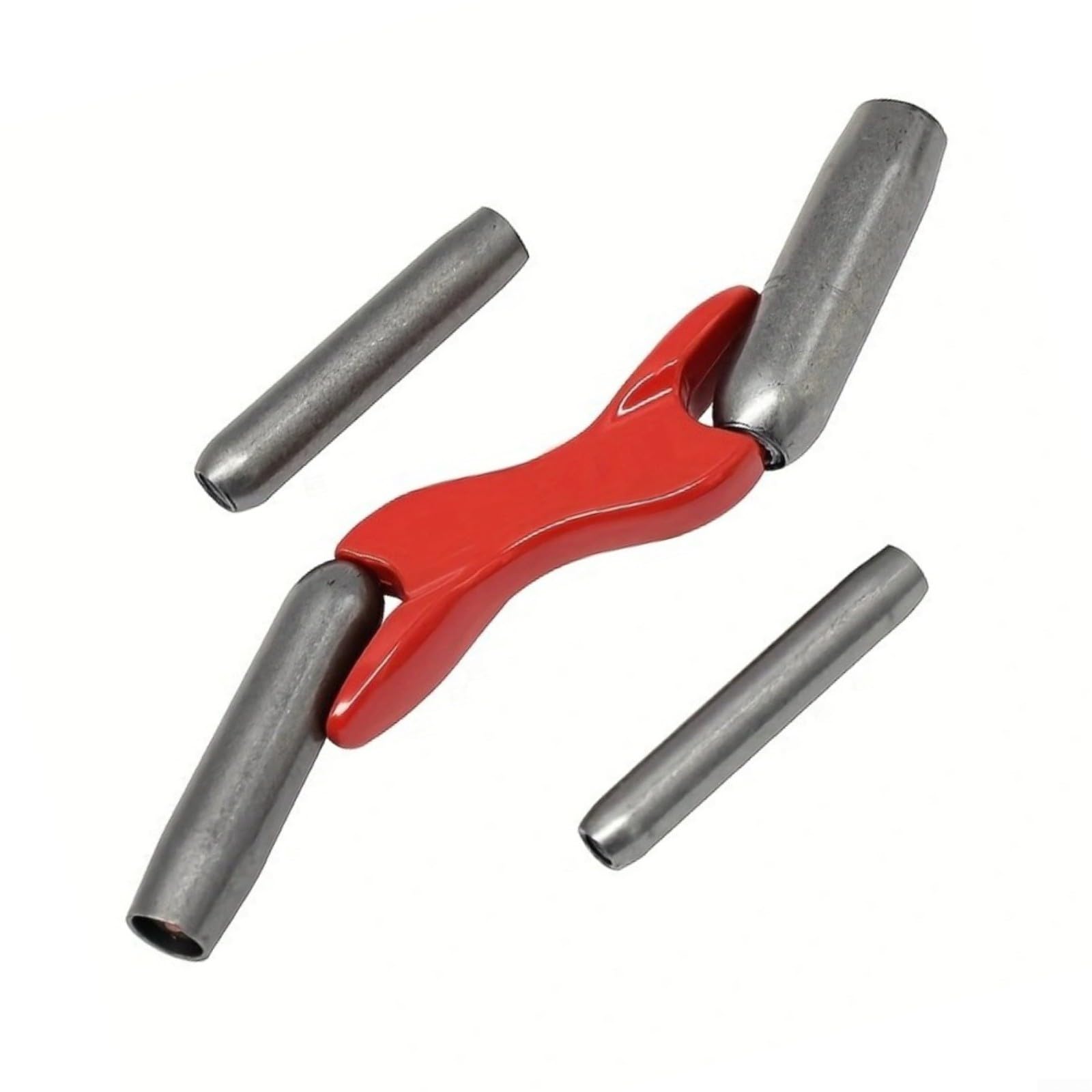 Versatile Brick Jointer Tool Set with 4 Sizes Ergonomic Handle Steel Construction for Masonry Work Bricklaying Equipment(Red)