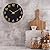Roymnie Wall Clock, 8 Inch Modern Wall Clocks Battery Operated, Small Silent Non Ticking Clock Decorative for Kitchen, Bathroom, Bedroom, Desk, Bookshelf (Black Gold)