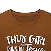 This-Girl-Runs-on-Jesus-and-Coffee-Shirt-Women-Funny-Letter-Print-Coffee-Graphic-Tshirt-Short-Sleeve-Christian-Tee-Tops This Girl Runs on Jesus and Coffee Shirt Women Funny Letter Print Coffee Graphic Tshirt Short Sleeve Christian Tee Tops