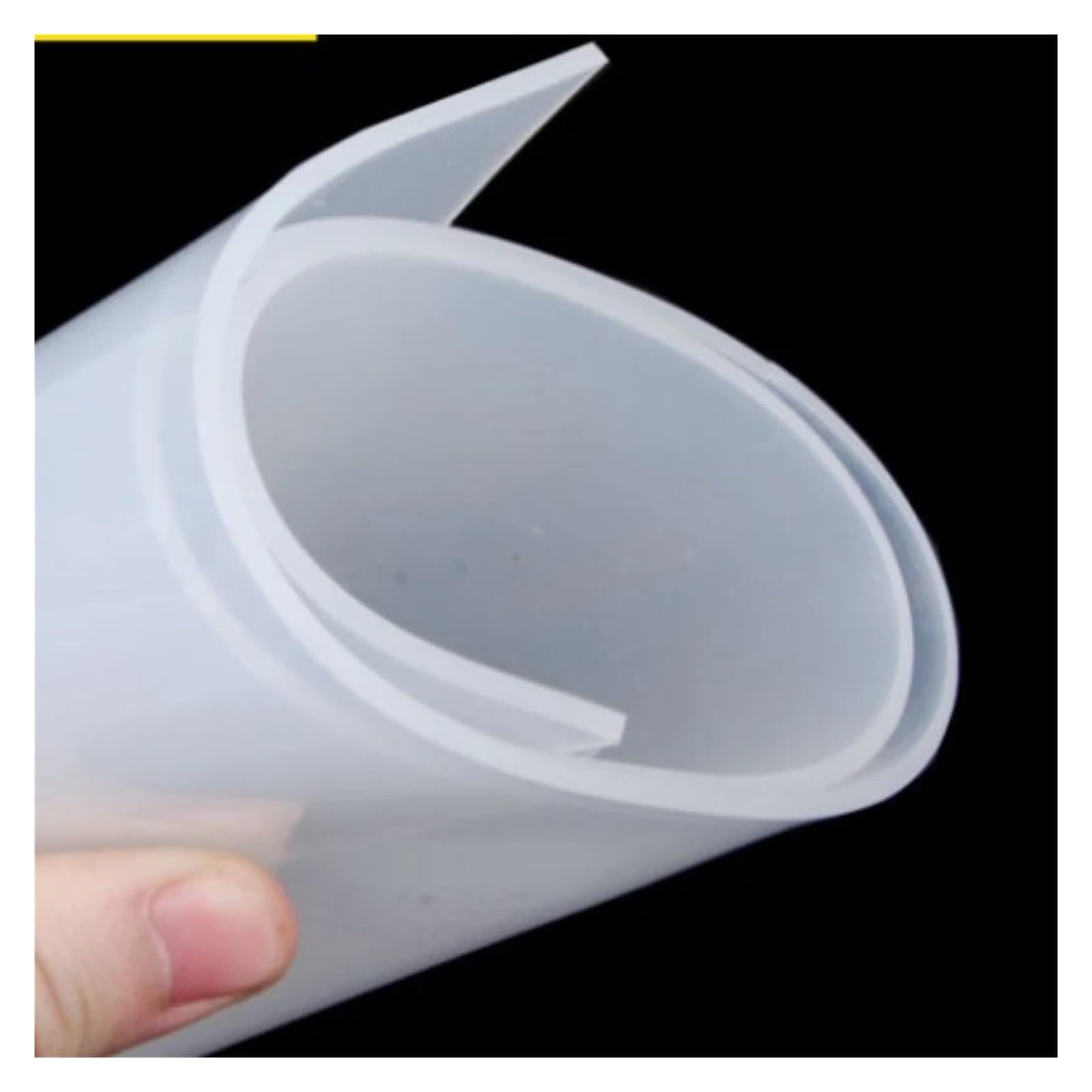Foglio di Gomma Elastica del Poliuretano PU spess Foglio di Gomma siliconica Bianca da 4 mm/5 mm/6 mm/8 mm for Cuscino Resistente al Calore, Dimensioni 500x500 mm(6mm)
