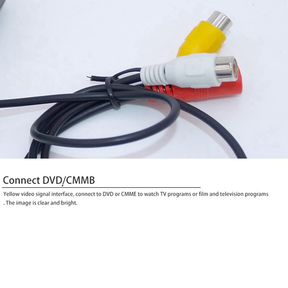TsoLay Mini TV Monitor HD de 7 Pulgadas 800X480 Pantallas LCD PortáTiles para AutomóVil en DVD/CMMB Dos Entradas para Camiones AutomóViles Pasajeros