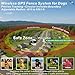 GPS Wireless Electric Dog Fence – Circular Wireless Dog Fence System for Dogs with Early Warning Beep & Auto-Protection, Quick-Charge Collar, 6561ft Range, Waterproof, 3 Modes, Outdoor Use Only