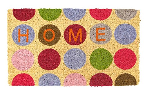 GIFTCOMPANYITALY OGGETTI IDEE DESIGN Zerbino Home, Cocco e PVC, Colorato, 75x1.5x45 cm