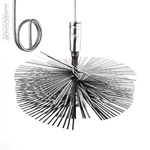 Holzbrink 150mm Schornsteinbürste Federstahl Set