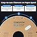 Comgrow PLA 3D Printer Filament, 3D Printer PLA Filament 1.75mm, Dimensional Accuracy +/- 0.02 mm, 1KG Spool PLA Black and White