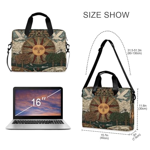 Funda para laptop ALAZA con diseño bohemio y correa miniatura 4