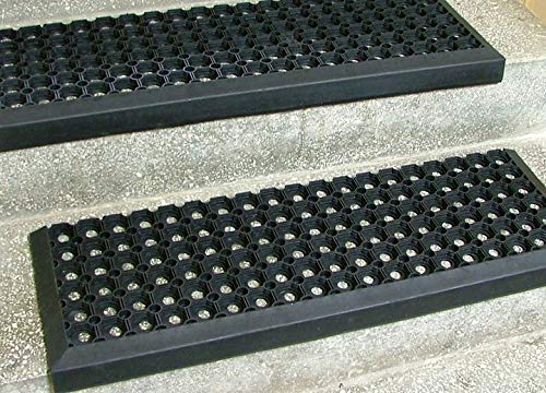 Stufenmatten F&uuml;r Aussenbereiche Treppenmatte Gummi Antirutschmatte Zwei Gr&ouml;&szlig;en E