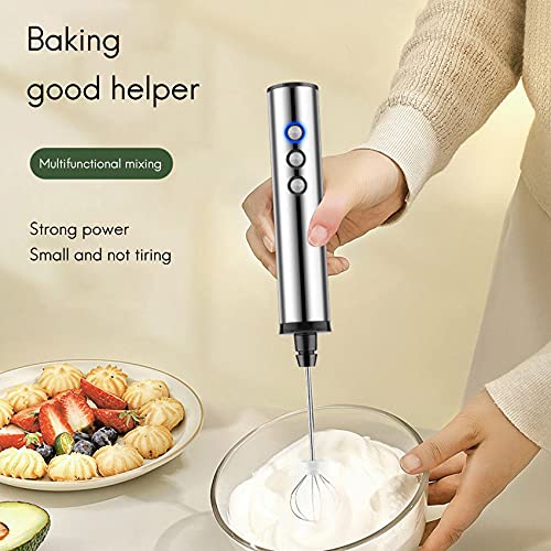 tellaLuna Espumador de Leche EléCtrico USB 3 Velocidades Espumador de Café Capuchino 3 Batidoras Batidora de Huevos de… - Imagen 8