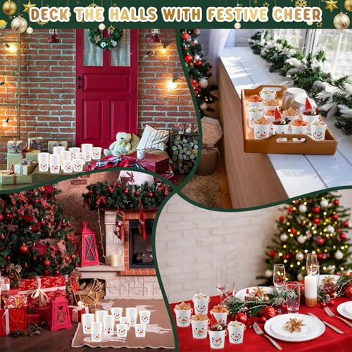 meekoo 12 Pack Christmas Buckets for Gifts Snowman Plastic Buckets with Handles 4.69 x 3.78 x 4.8 Inch Cute Snowman Candy Pails Home Toy Baskets for Xmas Winter Party Favors Supplies