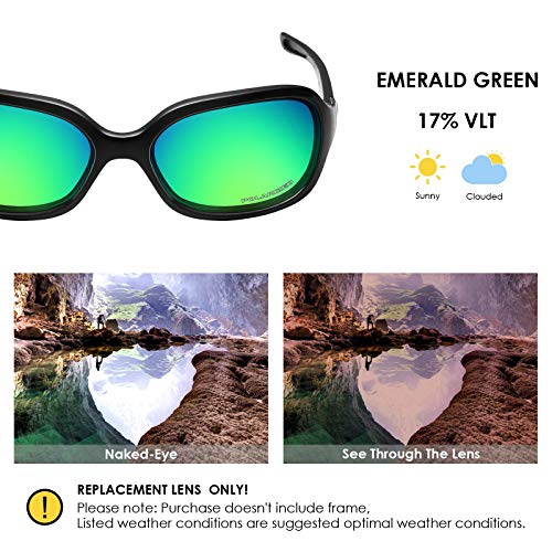 Image of BLAZERBUCK Polarized Replacement Lenses & Nose Pad for Oakley Pulse OO9198 Sunglasses
