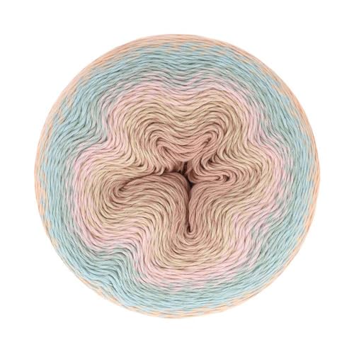 Image of Scheepjes Whirl Yarn Cake 1 x 1094 yd (1000 m) 795 Pastel Parfait, Cotton-Acrylic Blend, Long Gradient Colorway