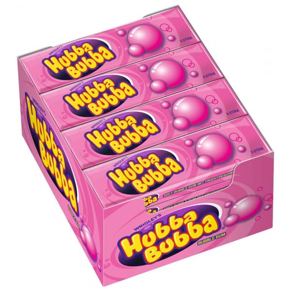 Hubba Bubba Big Babol, Chicle con Sabor a Frutas, Paquete de 20, 700g