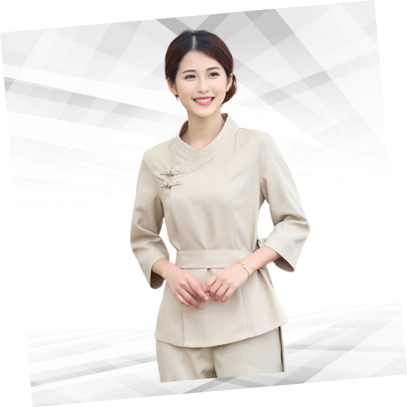 Tecnici Abbigliamento per Spa per Beige Xl e Design e Pratico