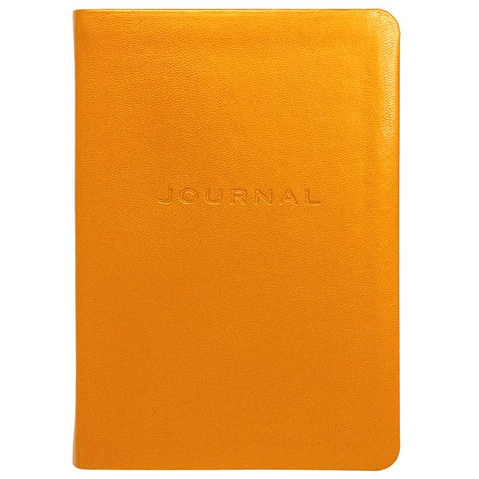 Gallery Leather Travel Journal - Metal Kid Orange - 7"x5"