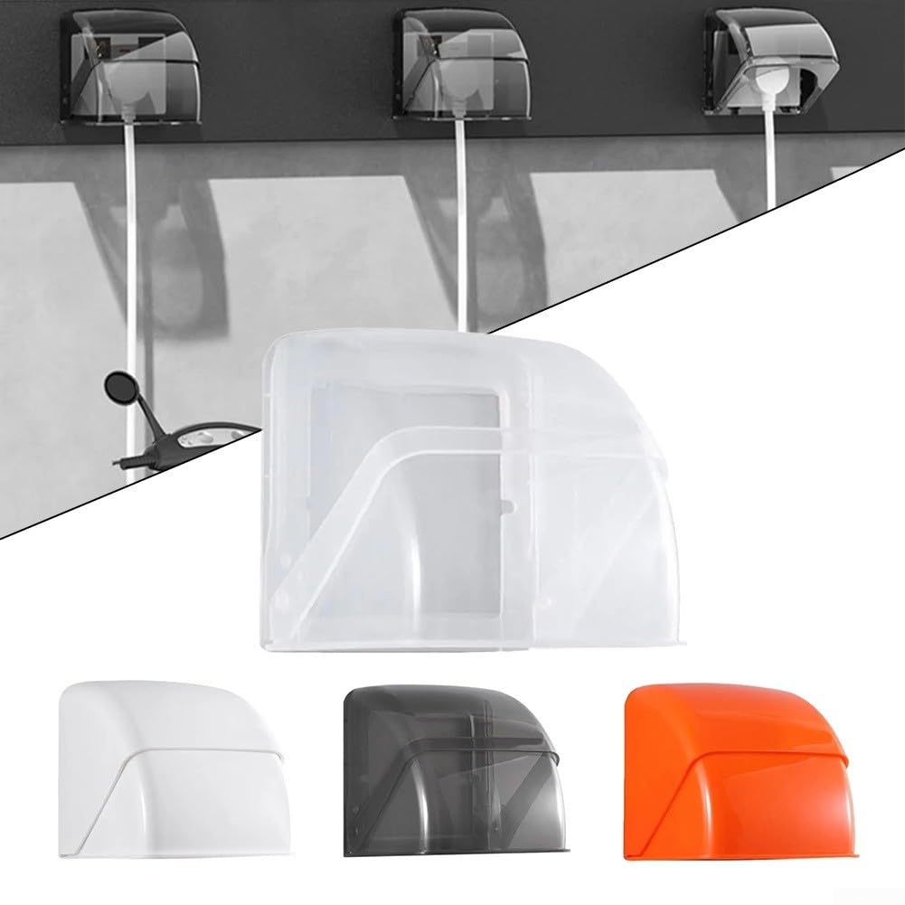 Boîte de prise étanche de type 86 avec housse de protection contre la pluie fabriquée en matériau PC durable (blanc)