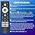 Replacement for Hisense tv Remote, ULED Google tv Remote, with Voice-Control, Bluetooth. Compatible with Hisense 4K ULED Google TV, Mini-LED/ULED Google TV. 1 Year Warranty.