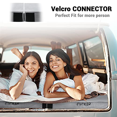 Memory Foam isomatte Camping,Tragbare aufrollbare Auto-Campingmatratze und Bodenmatratze,Kinderbettmatratze Gästebett für Übernachtung.Mit 2 Wasserdichten Hüllen und Reisetasche - Image 5