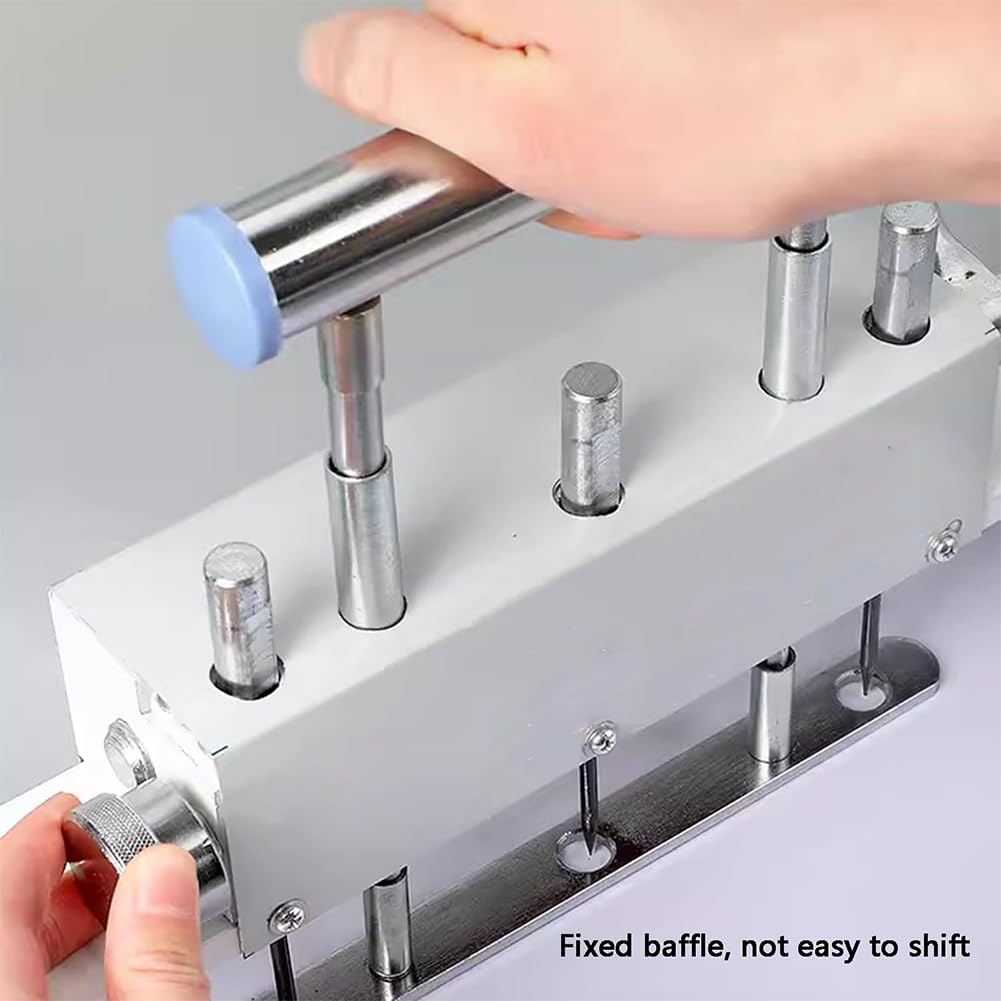 Perforatrice manuale a 3 fori per carichi pesanti, perforatrice da tavolo per raccoglitori, spessore di punzonatura 30 mm, distanza tra i fori 83 mm, per materiale scolastico per ufficio domestico