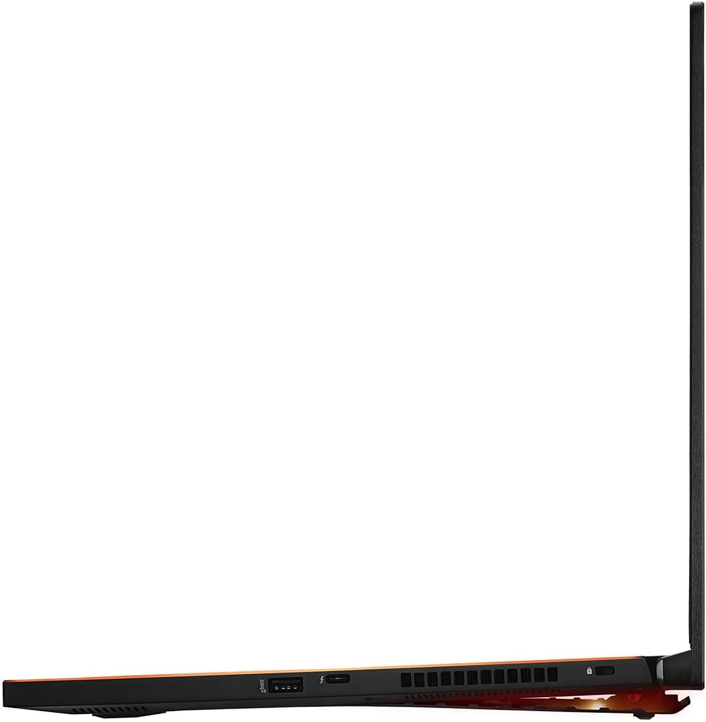ASUS ROG Zephyrus M GM501GM-WS74 Gaming Laptop, side profile view showing thin chassis and ports