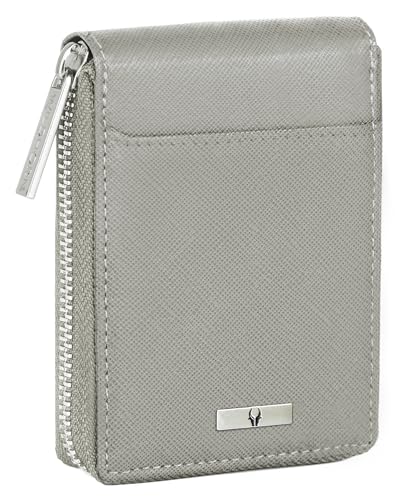 Image of WildHorn Rfid Protected Leather Wallet For Men,Grey