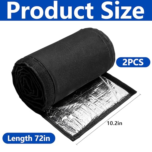 Image of 2 Pcs 5 Layers HVAC Copper Pipe Insulation Cover, AC Pipe Insulation Covers