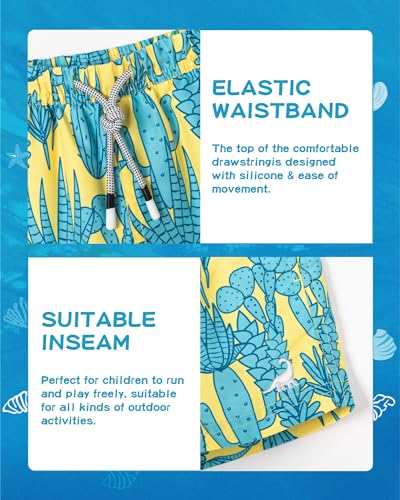 Image of SURF CUZ Boys Swim Trunks Toddler Swim Shorts UPF 50+ Bathing Suit for Boy Swimsuit Quick Dry Mesh Beach Boardshorts Swimwear
