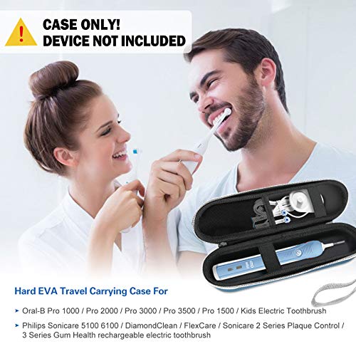 ProCase Elektrische Zahnbürste Etui für Oral B/Oral-B Pro/Oral-B iO Series/Philips Sonicare Electric Toothbrush Hülle Oral B Reiseetui Elektrischer Zahnbürstenhalter Travel Case -Navy 2