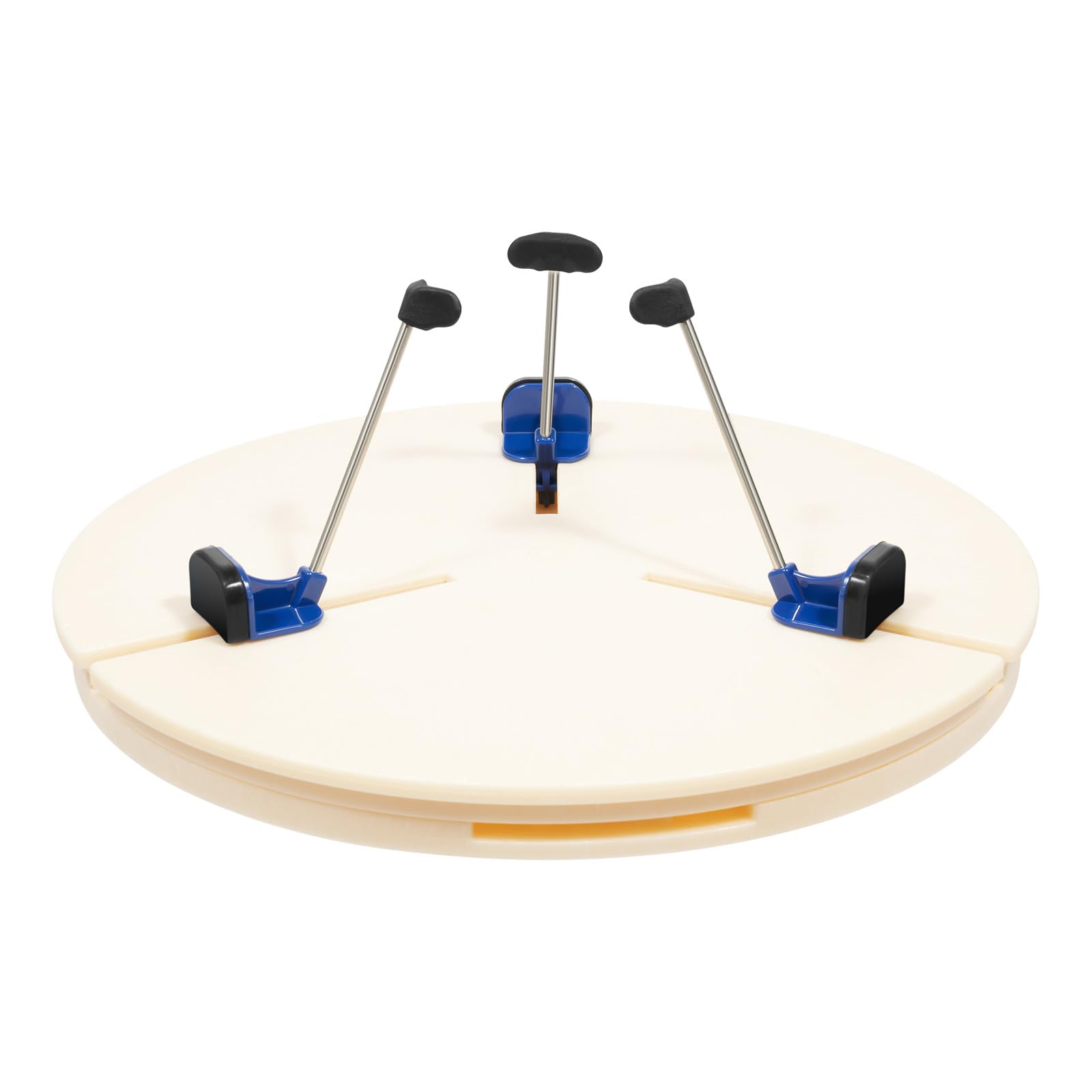 Madelynn Töpfermaschine Drehtellerklemme 39x4cm Verstellbare Drehtischklemme für Töpfermaschinen, Töpfer-Trimm-Drehteller-Klemme mit 5 Sets Stützfüße, für Familie, Schule, Töpferliebhaber