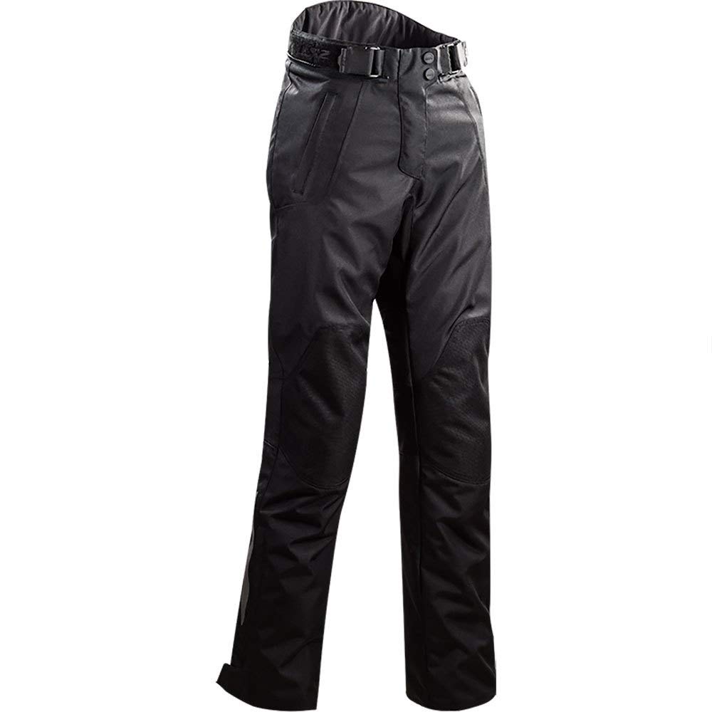 LS2 Chart EVO impermeabile Ladies Motociclo Pantaloni Tessili, nero, Long XS