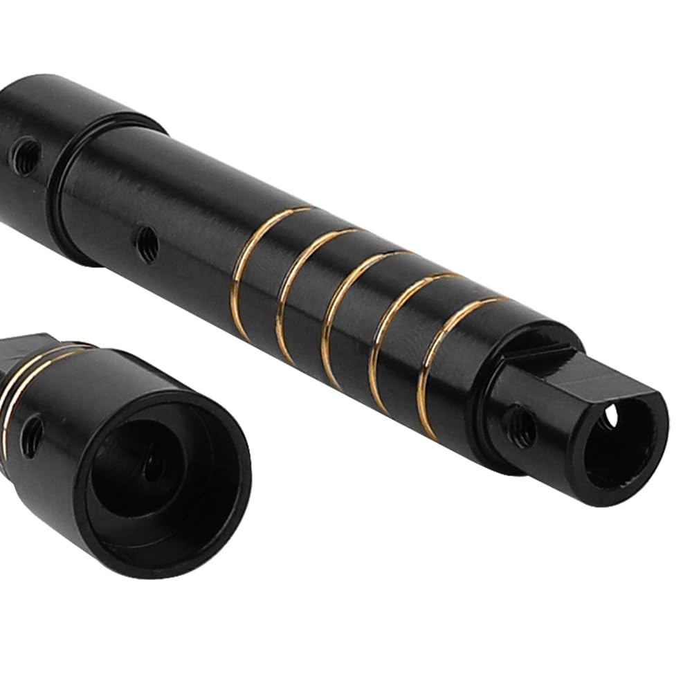 RZXYLRC Brass Front Axle Tube Black Coating for Axial SCX10 PRO and SCX10 III AR45 Upgrade 1/10 RC Crawler (Front Axle Tube)