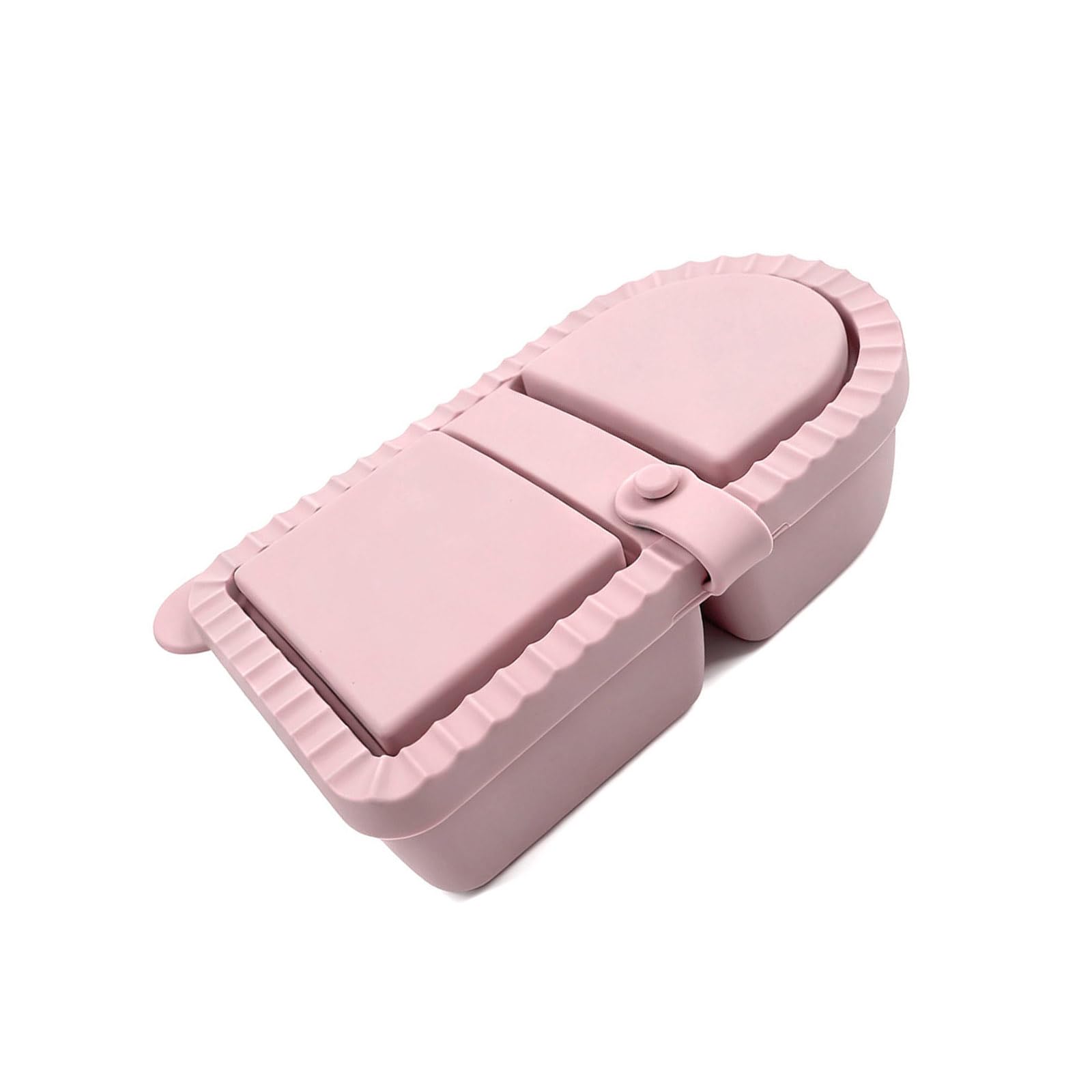 jiingekk Compartment Snacks Container Silicone Food Safe Leak Proof Portable Microwave Dishwasher Food Storage Box Microwave Snacks Container