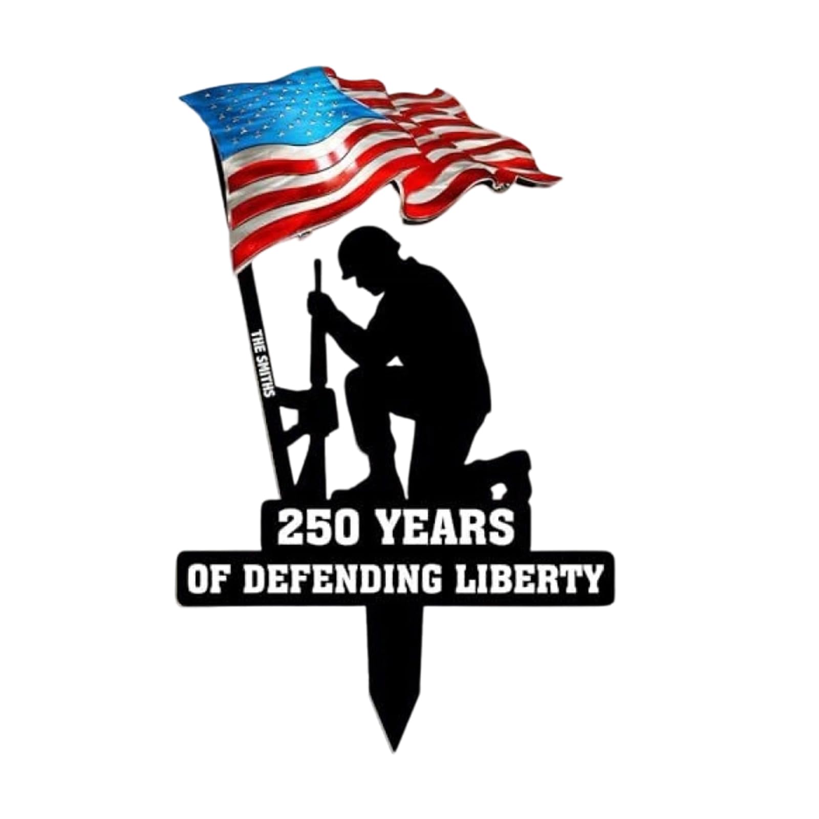 our fave 250th Anniversary Yard Sign Featuring Printed Artwork for Outdoor Garden and Memorial Respect High Accuracy Light Cut Sign