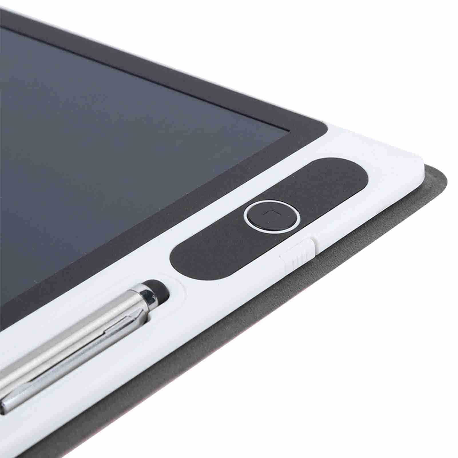 Tablero de Escritura LCD, Bloc de Notas electrónico, Suministros comerciales, Herramienta de Pintura a Mano de 9 Pulgadas (Negro (con Funda de Piel sintética))