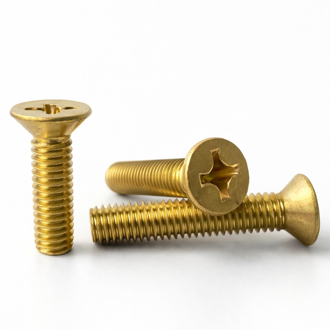 Metric Brass Phillips Countersunk Machine Screws M3 M4 M5 M6 (50, M5 x 16mm) - E03D 5x16_50