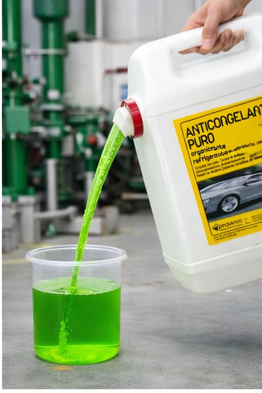 Anticongelante Puro-Concentrado Orgánico. Hasta -88ºC. Envase 30 Litros. Color Verde. Apto para circuitos cerrados/refrigeracion/calefacción. …